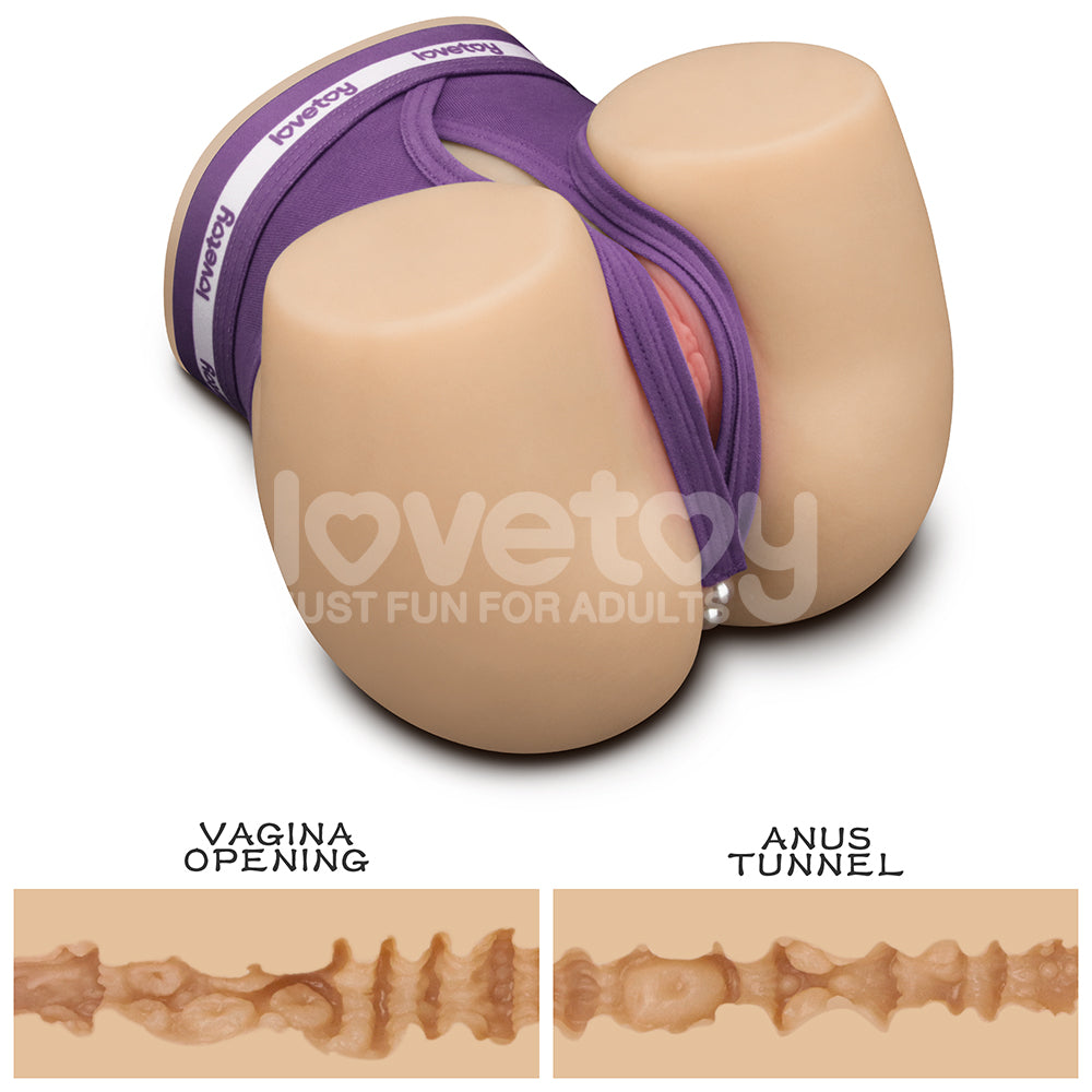 Streetgirls Dual Motor Sensation Pulse Flesh Usb Rechargeable Vibrating Masturbator