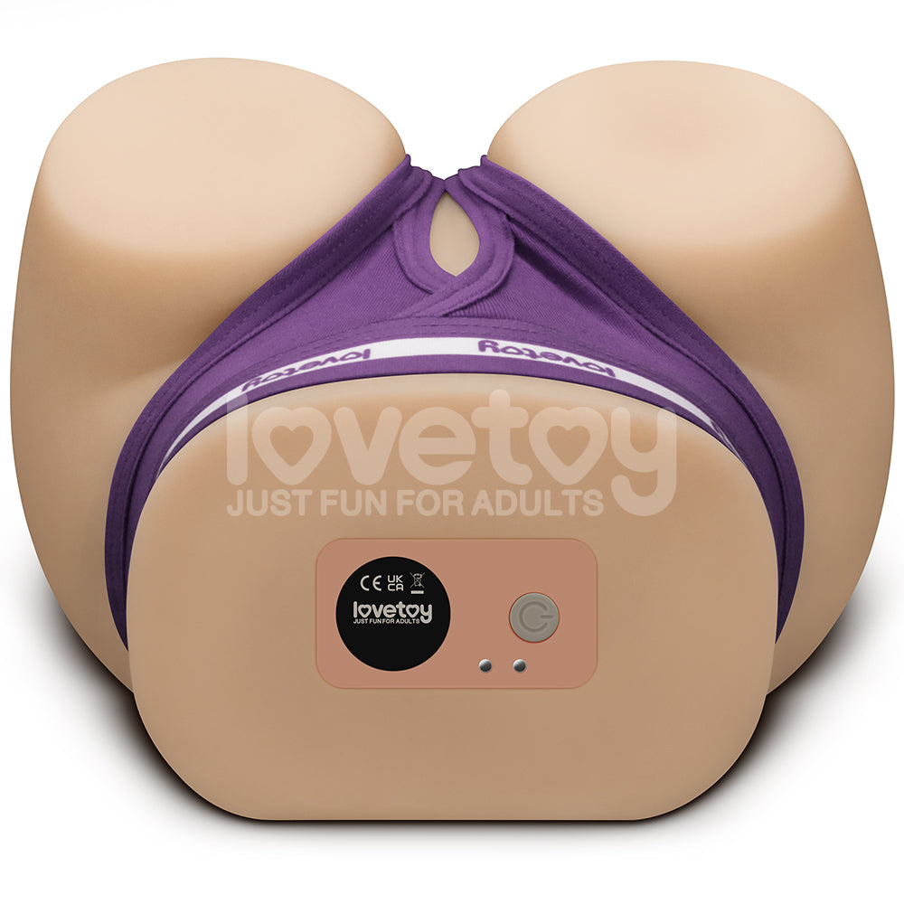 Streetgirls Dual Motor Sensation Pulse Flesh Usb Rechargeable Vibrating Masturbator