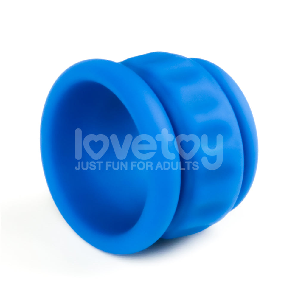 Pinnacle Pro Twin Flex Blue Cock & Balls Rings