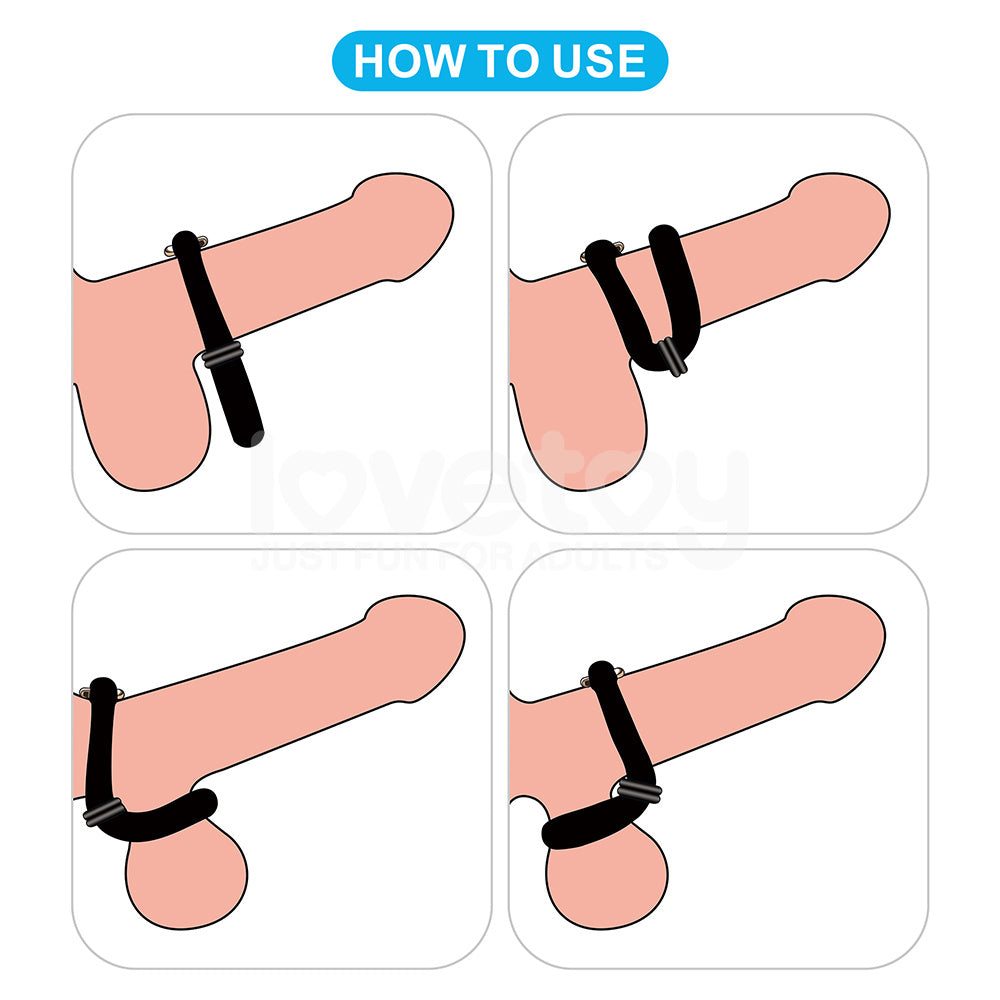 Pinnacle Pro Anyfit Plus Stretcher Black Adjustable Cock Ring