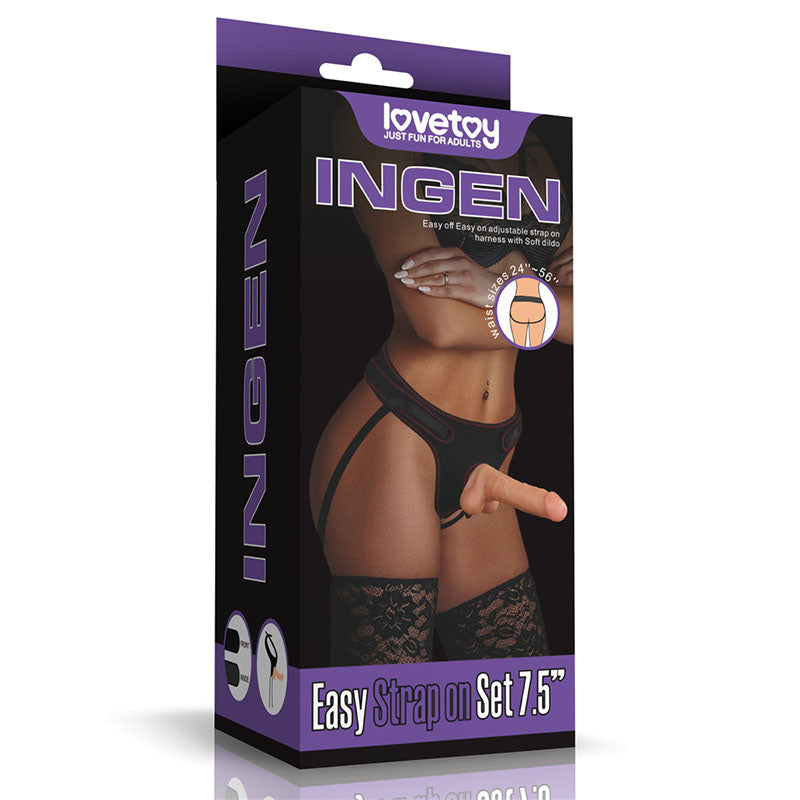 Ingen Easy Strap On Set Flesh 19 Cm (7.5'') Strap On