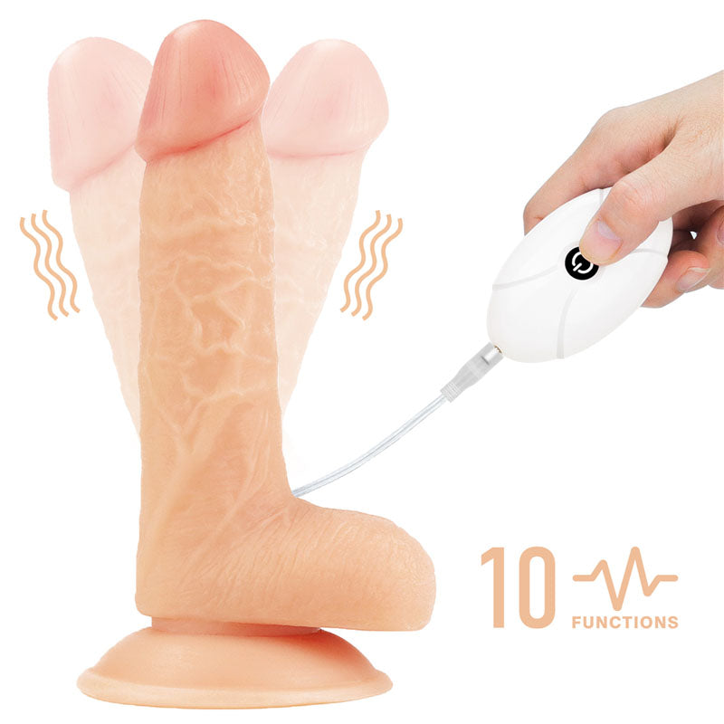 Ingen Vibrating Easy Strap On Set Flesh 17.8 Cm (7'') Vibrating Strap On