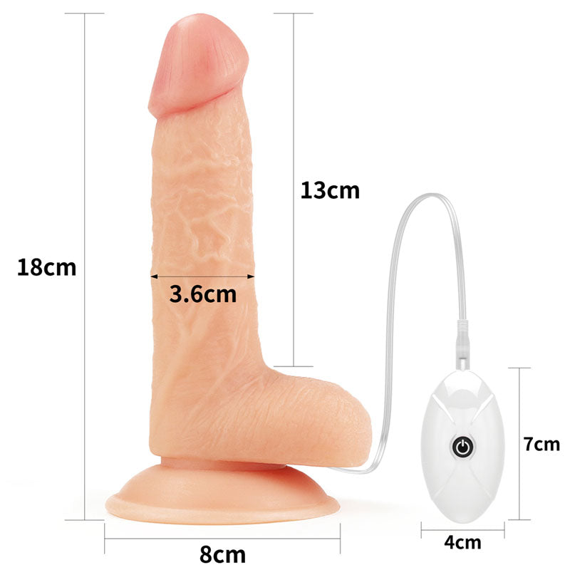 Ingen Vibrating Easy Strap On Set Flesh 17.8 Cm (7'') Vibrating Strap On