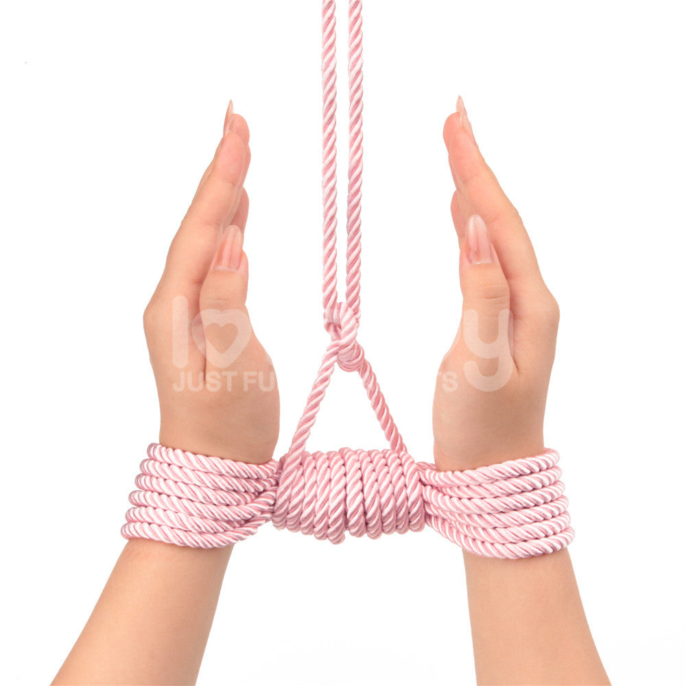 Rebellion Reign Silky Bondage Rope Pink Pink Bondage Rope 10 Metre Length
