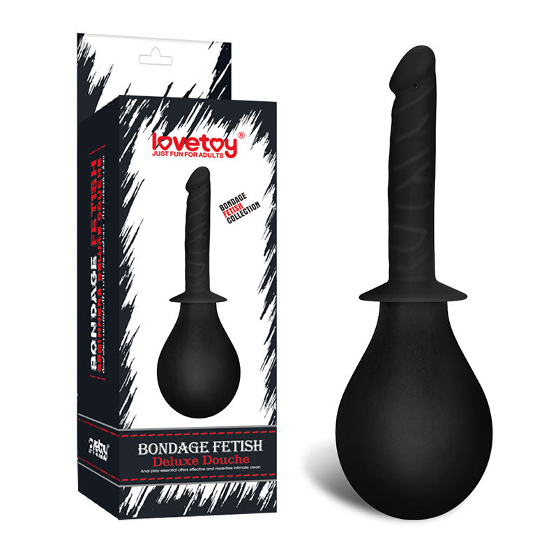Bondage Fetish Deluxe Douche Black Unisex Douche