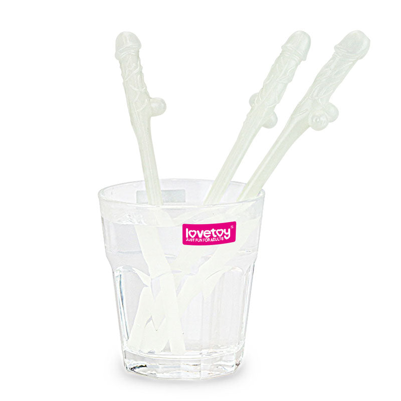 Jokes & Parties Glow In The Dark Willy Straws Glow In Dark Dicky Straws Set Of 9