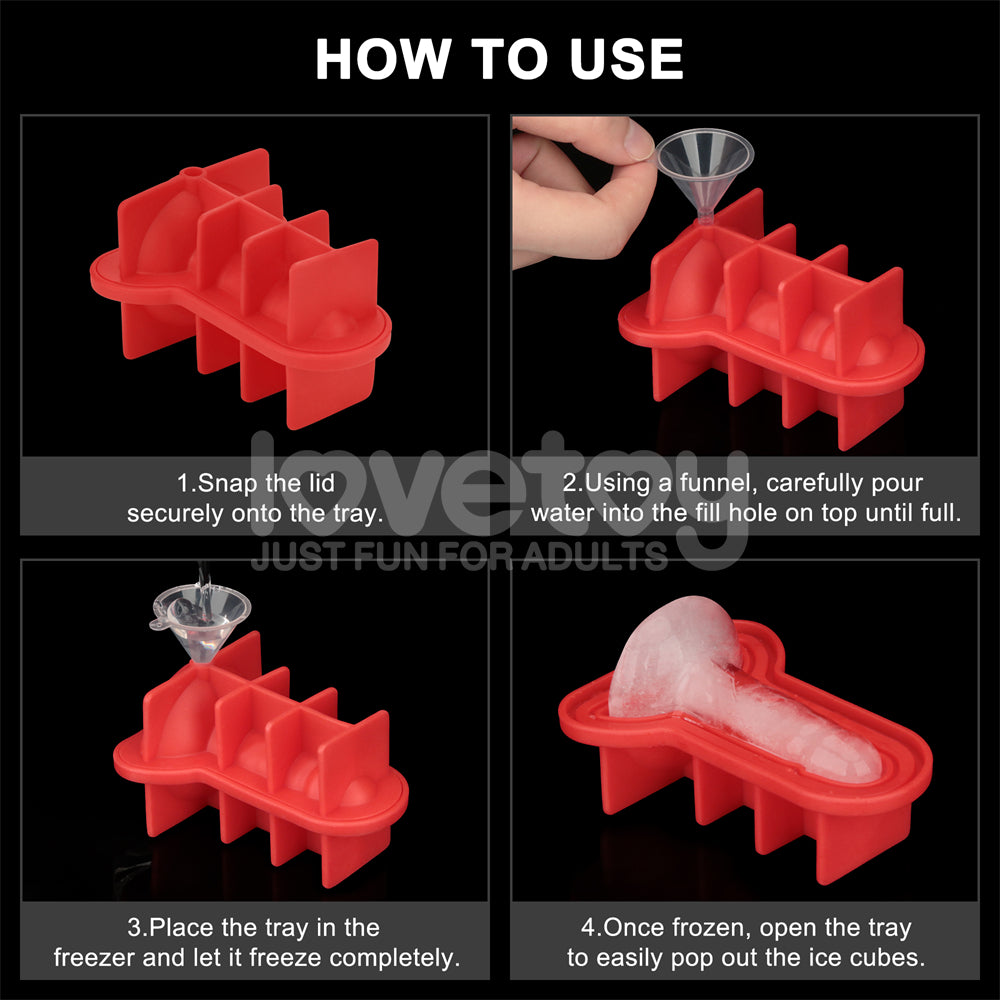 Jokes & Parties Mini Penis Silicone Ice Tray Novelty Ice Tray