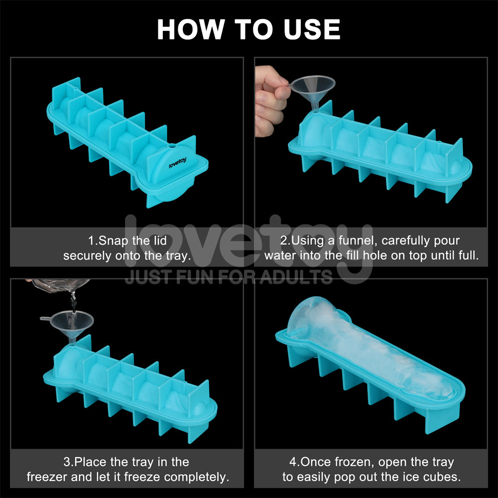 Jokes & Parties Realistic Penis Silicone Ice Tray Novelty Ice Tray