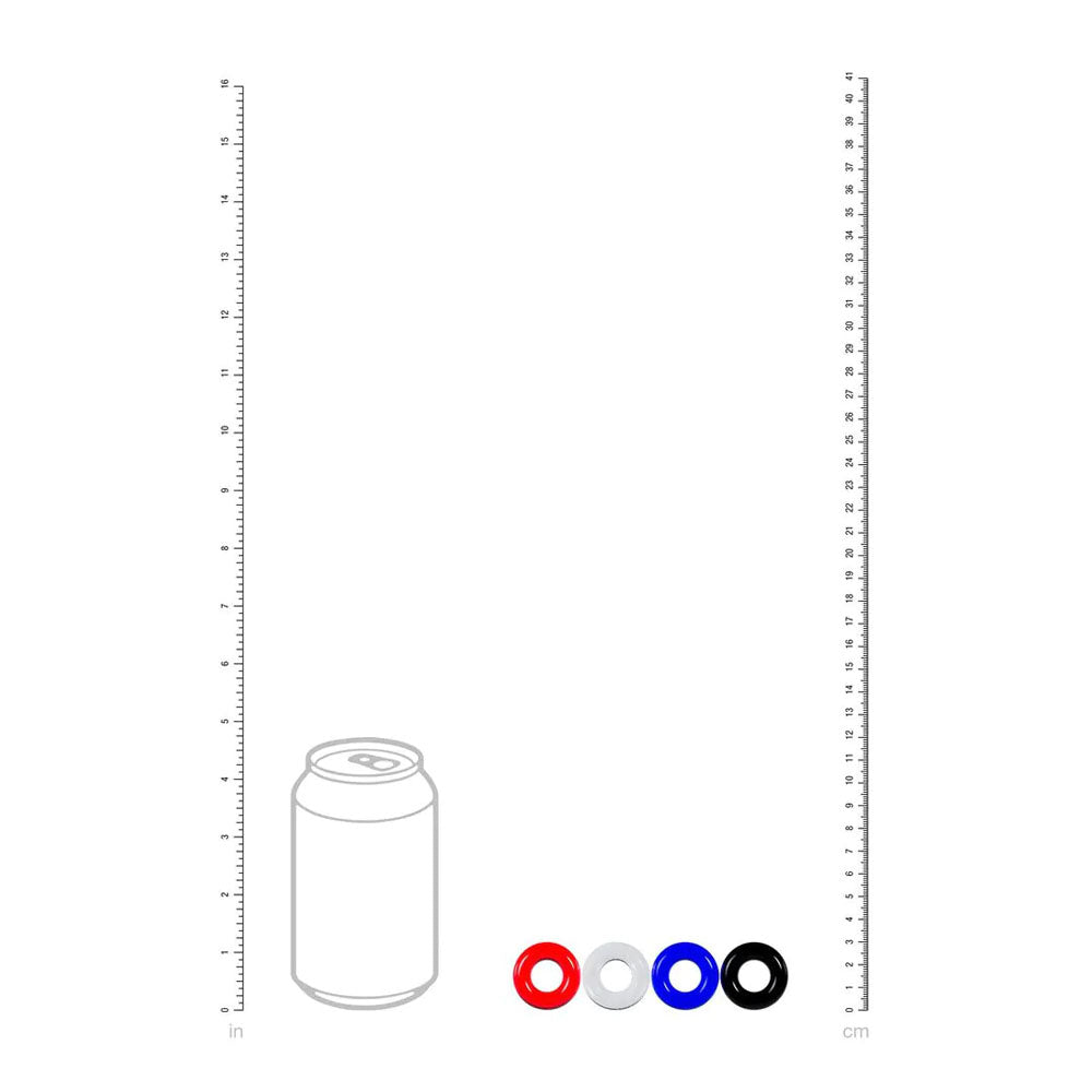 Levelz Multicolour Cock Ring Set 4 Pack Coloured Cock Rings 4 Pack