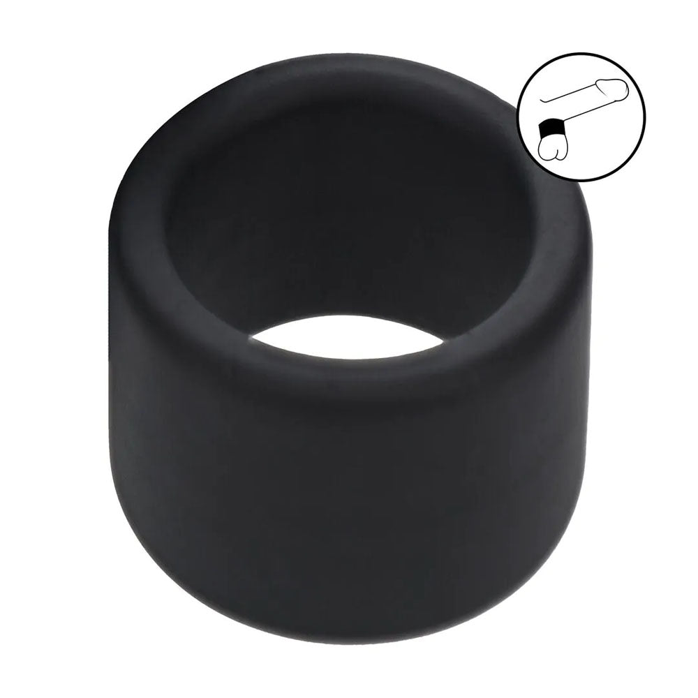Levelz Liquid Silicone Ball Strap L Black Black Ball Strap