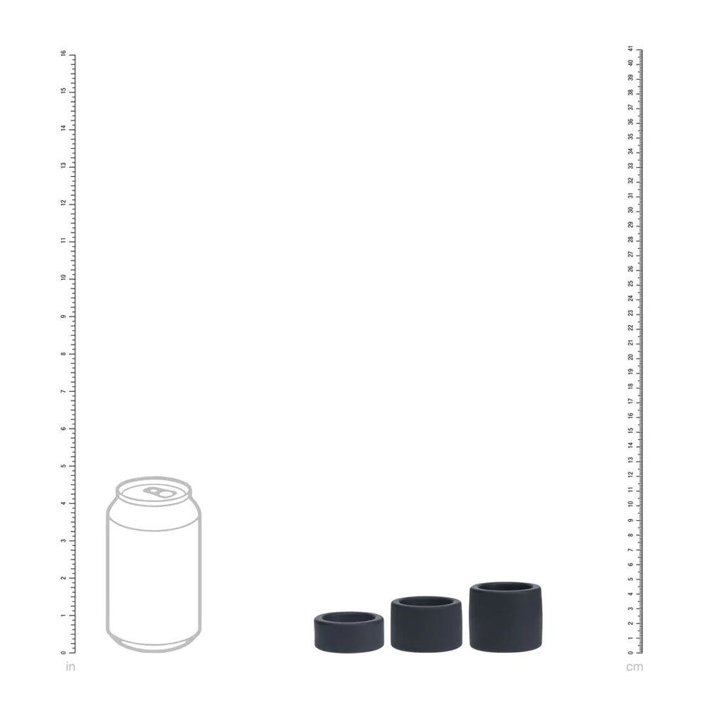 Levelz Liquid Silicone Ball Strap Set Of 3 Black Black Ball Stretchers Set Of 3 Sizes