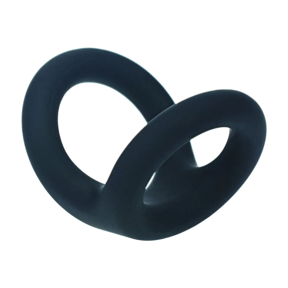 Levelz Double O Silicone Cock Ring M Black Black Cock & Balls Rings