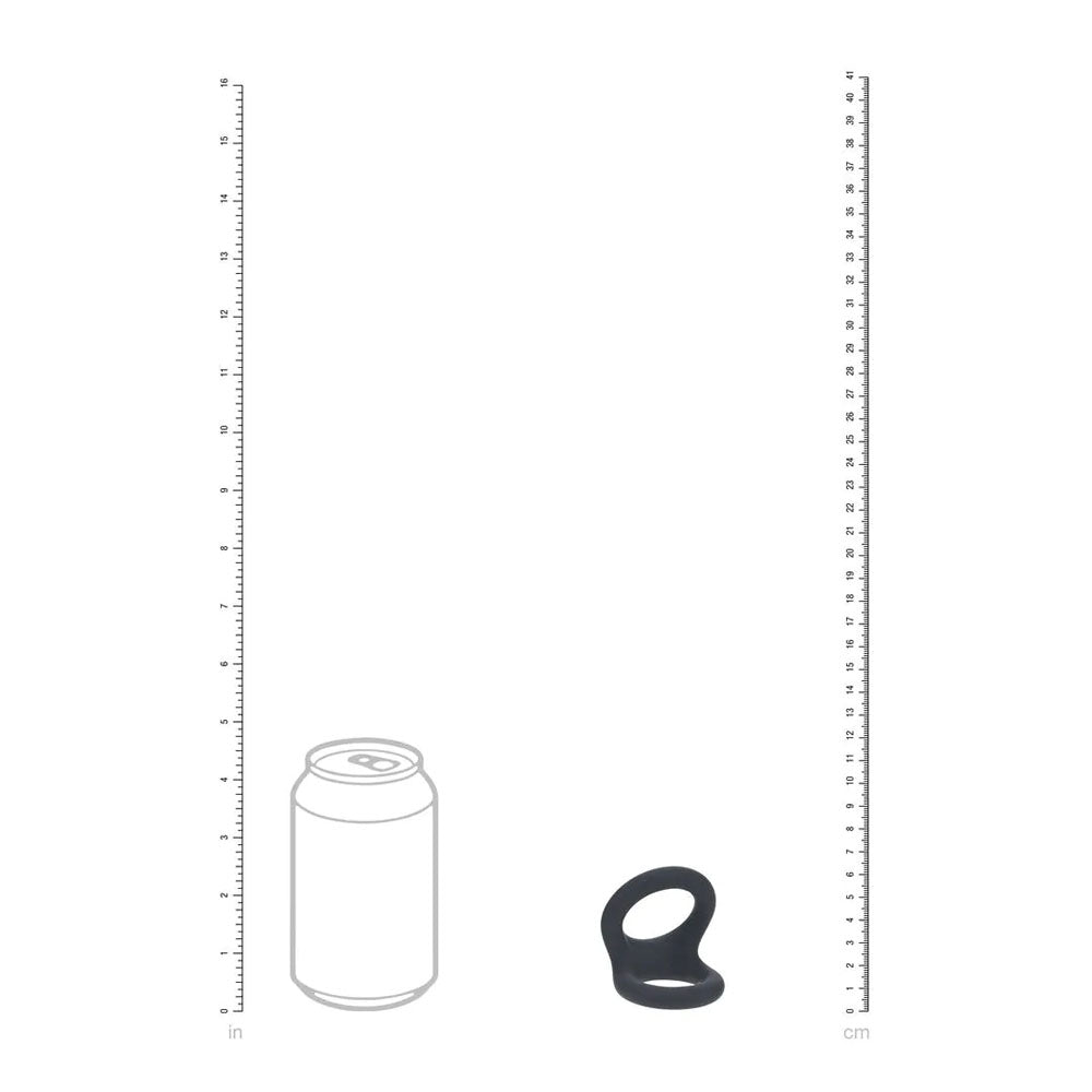 Levelz Double O Silicone Cock Ring M Black Black Cock & Balls Rings