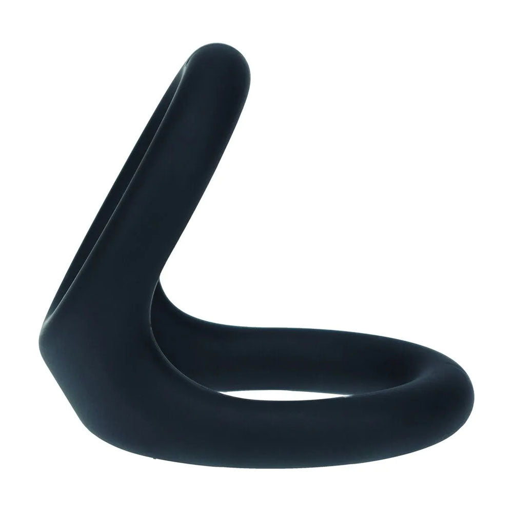 Levelz Double O Silicone Cock Ring L Black Black Cock & Balls Rings