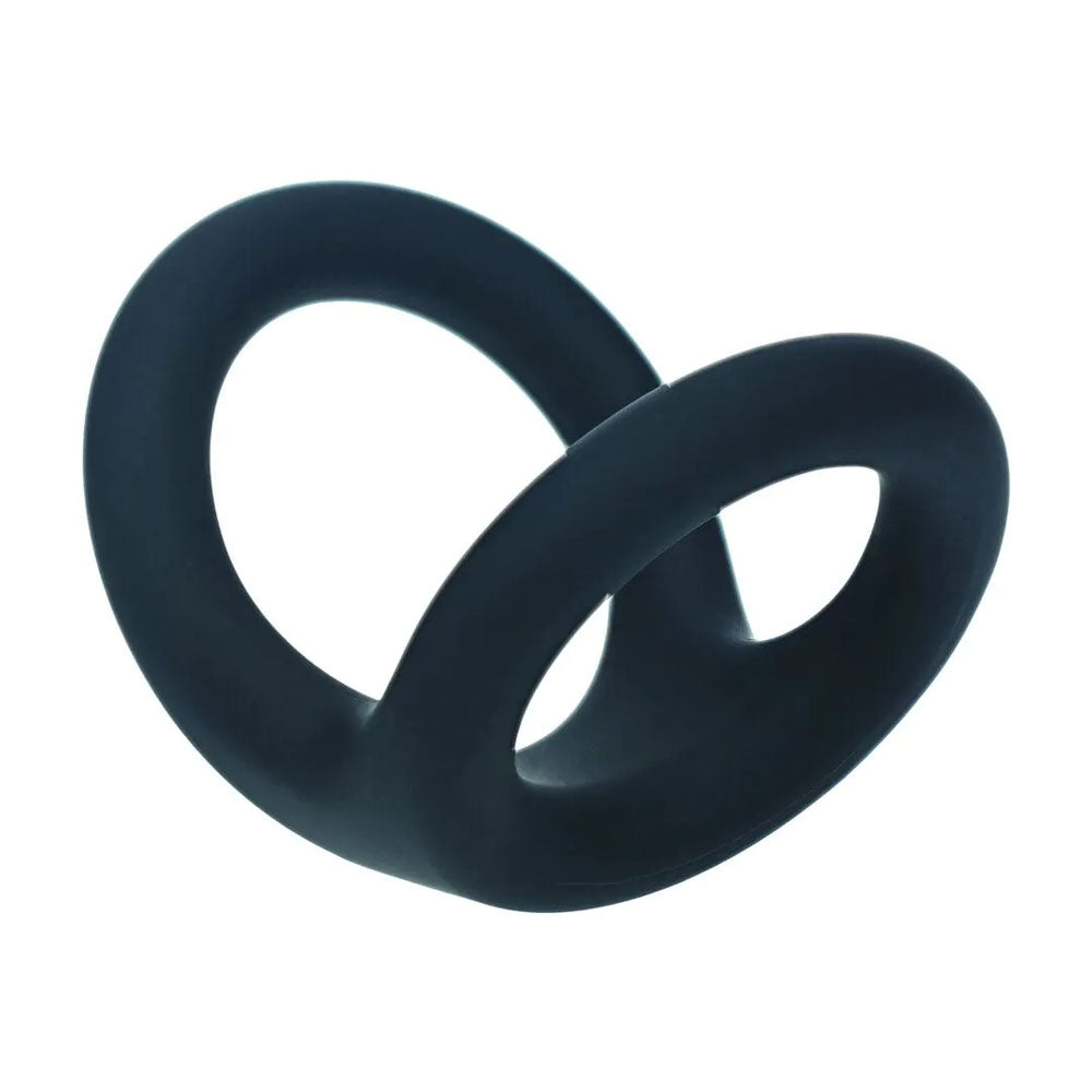 Levelz Double O Silicone Cock Ring L Black Black Cock & Balls Rings