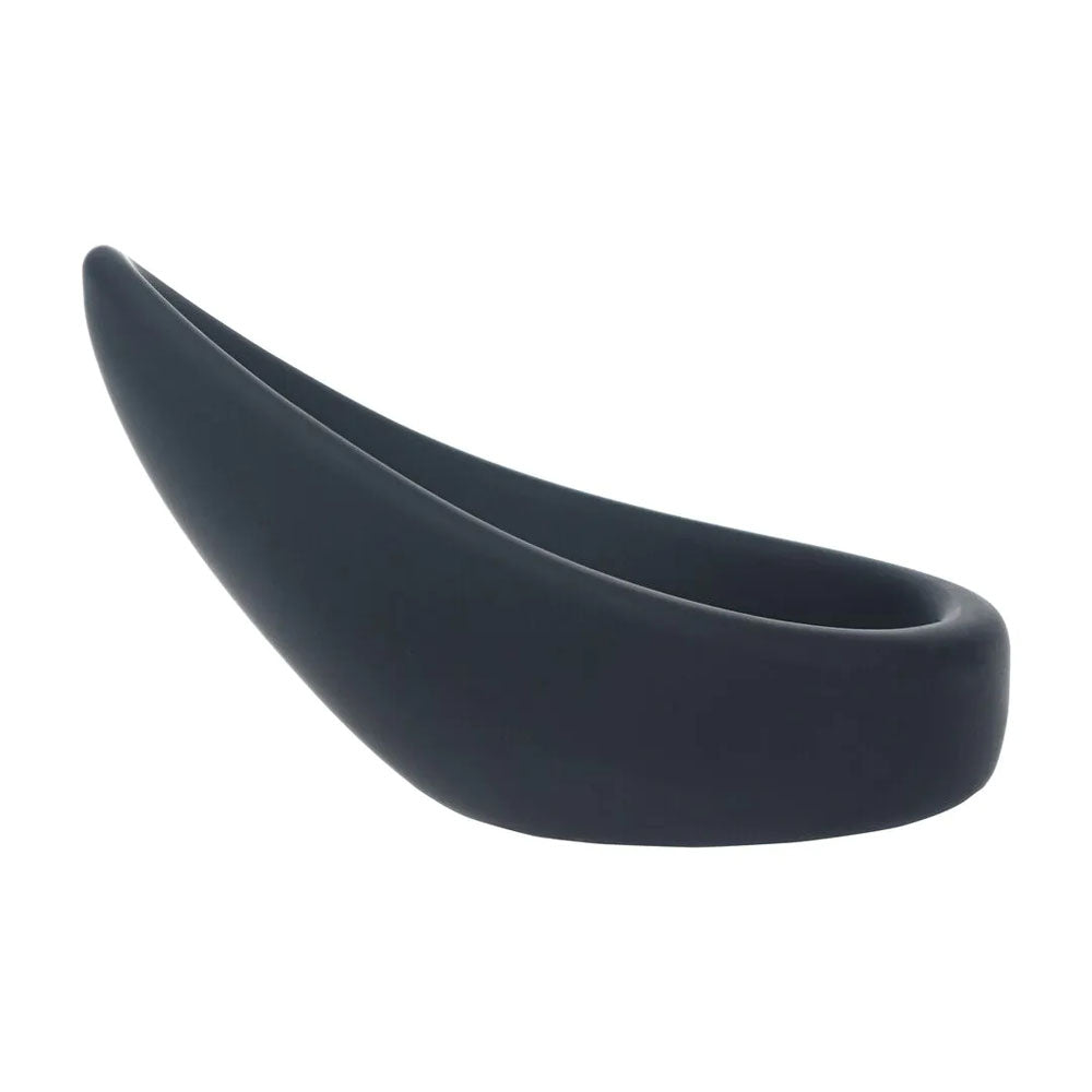 Levelz Teardrop Silicone Cock Ring Black Black Cock Ring