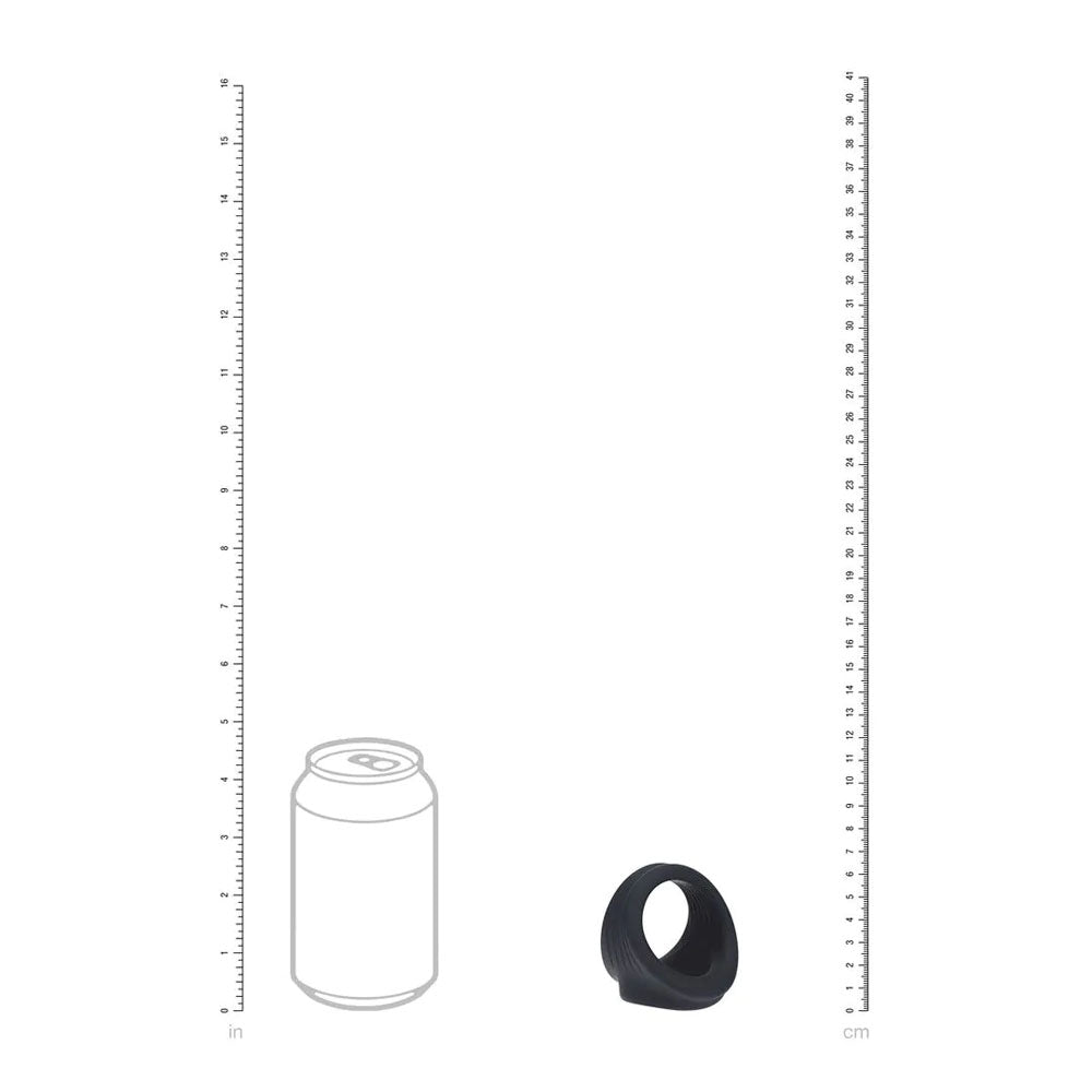 Levelz Silicone Cock & Ball Harness Black Black Cock & Ball Ring