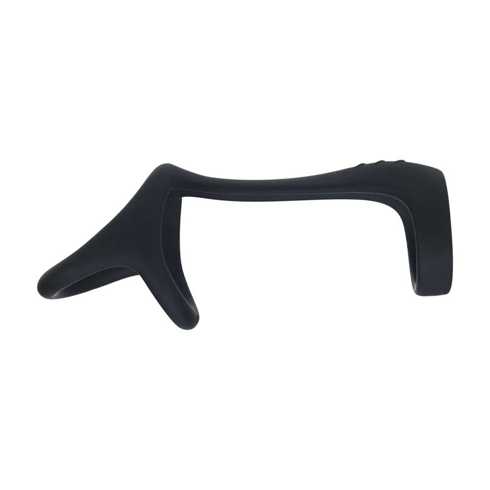 Levelz Tri O Silicone Shaft Cock & Ball Ring Black Cock & Balls Ring