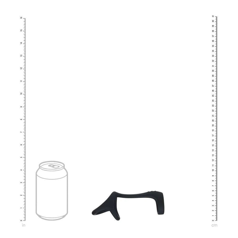 Levelz Tri O Silicone Shaft Cock & Ball Ring Black Cock & Balls Ring