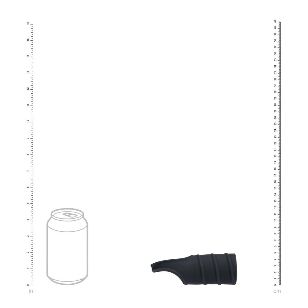 Levelz Silicone Cock Ring & Ribbed Sleeve Black Cock Ring With Sleeve