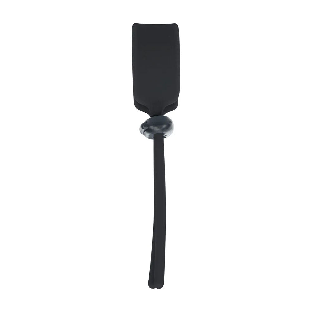 Levelz Wide Adjustable Silicone Lasso Cock Ring Black Adjustable Cock Ring