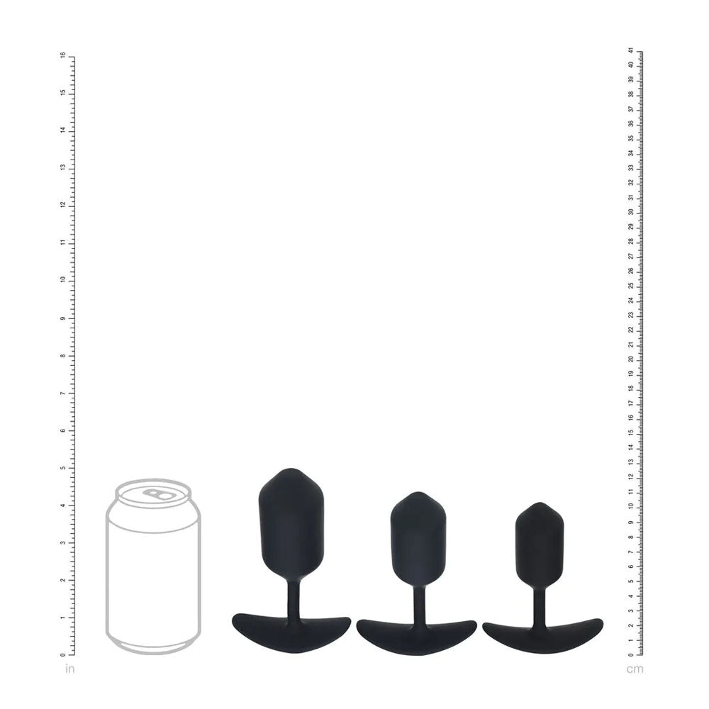 Levelz Silicone Weighted Anal Plug Training Set Black Weighted Butt Plugs Set Of 3 Sizes