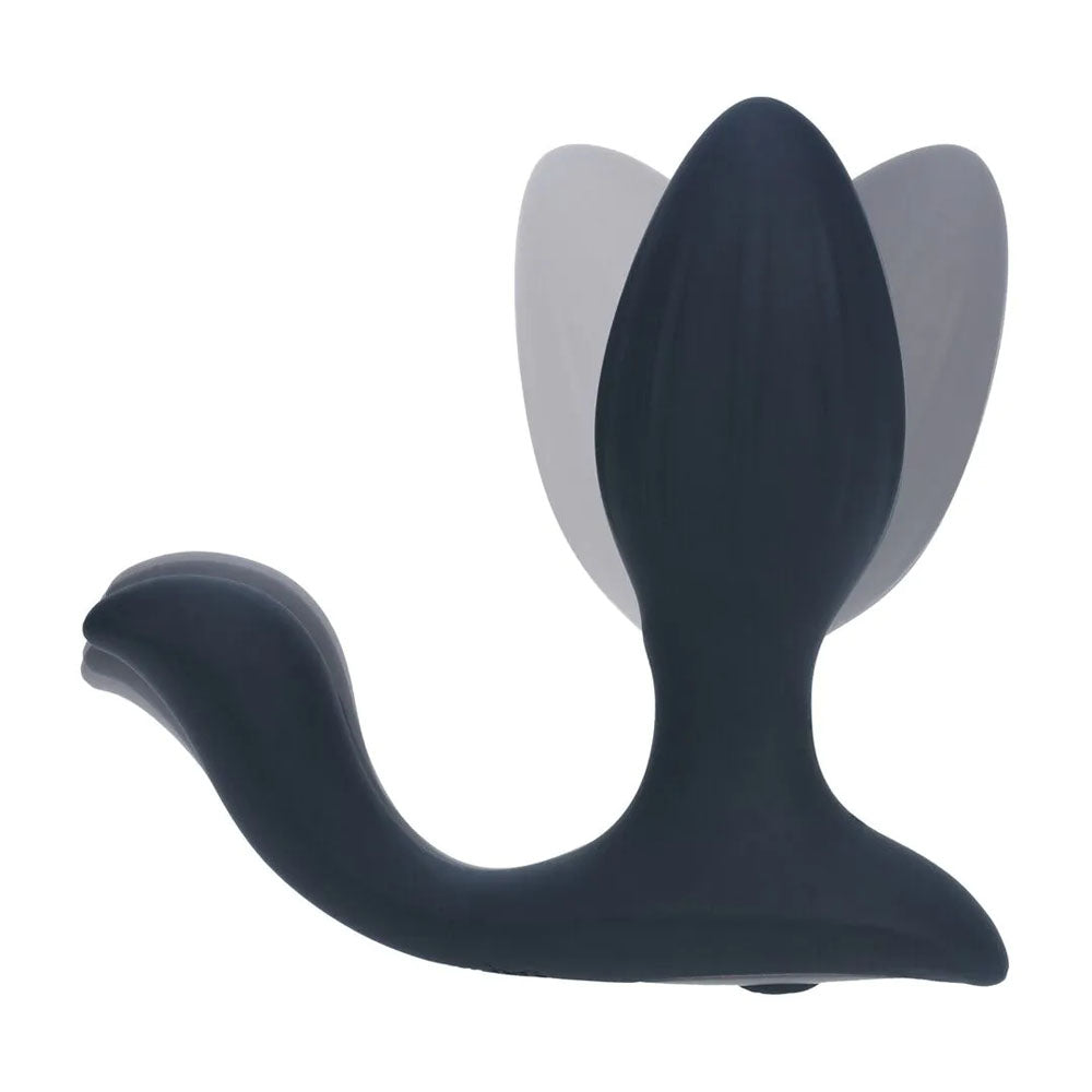 Levelz Vibrating & Rotating Anal Plug With Ball Stimulator Black 10.7 Cm Usb Rechargeable Vibrating Butt Plug