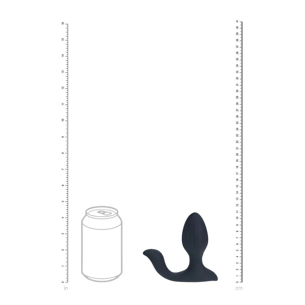 Levelz Vibrating & Rotating Anal Plug With Ball Stimulator Black 10.7 Cm Usb Rechargeable Vibrating Butt Plug