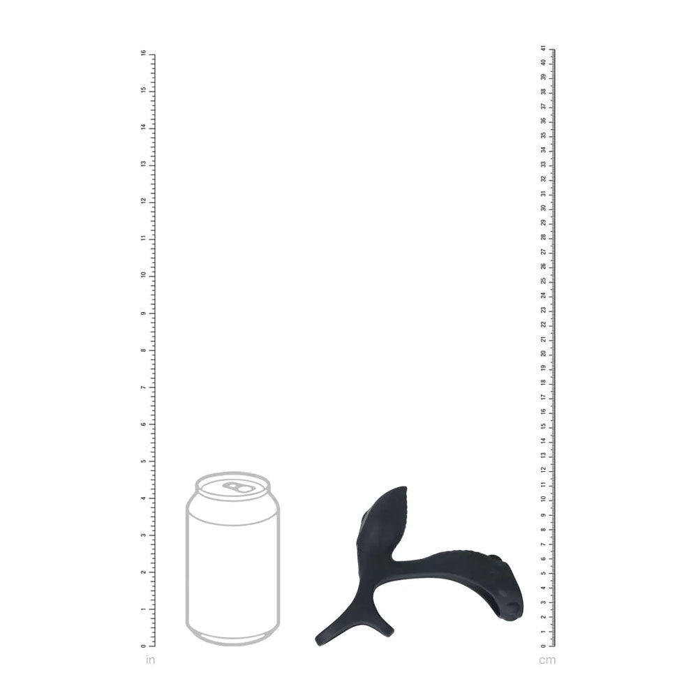 Levelz Vibrating Cock & Ball Ring With Shaft Loop Black Usb Rechargeable Vibrating Cock & Ball Rings