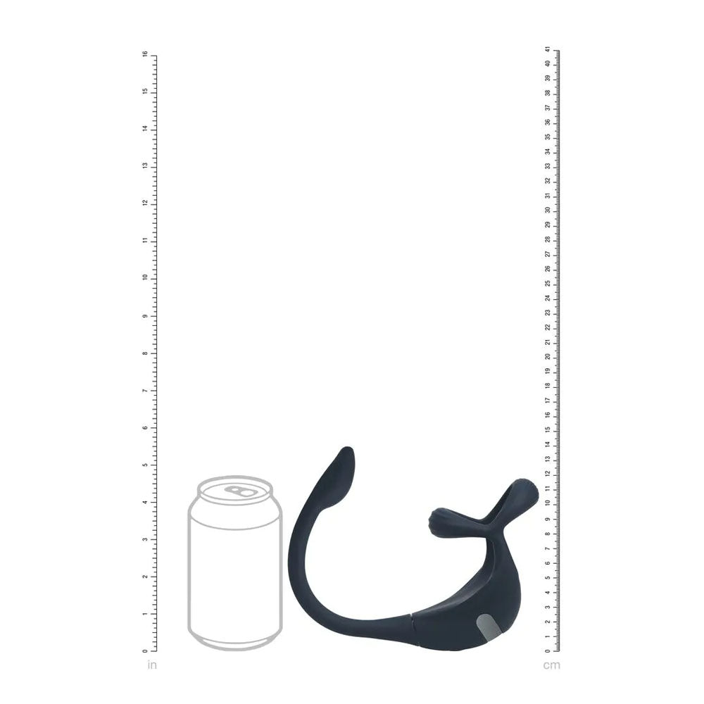 Levelz Remote Controlled Vibrating Tri O Cock Ring With Prostate Stimulator Black Usb Rechargeable Vibrating Cock Ring With Anal Plug