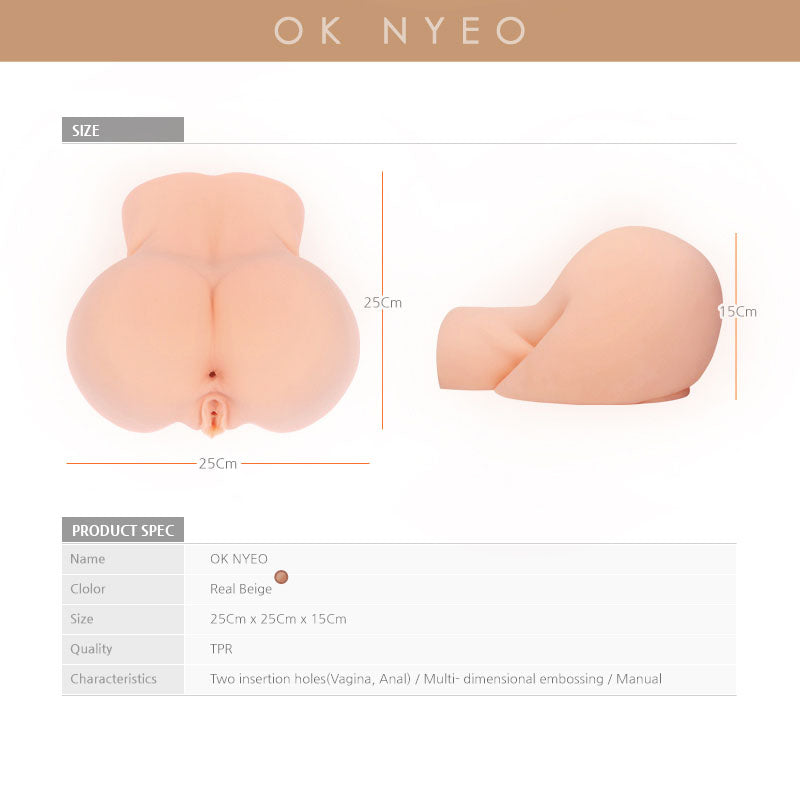 Kokos Real Hip Oknyeo Flesh Doggy Style Masturbator