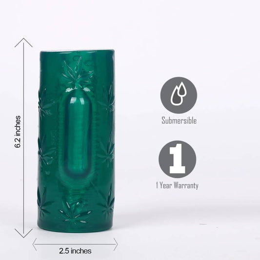 Maia Blaze Green Vibrating Stroker Sleeve