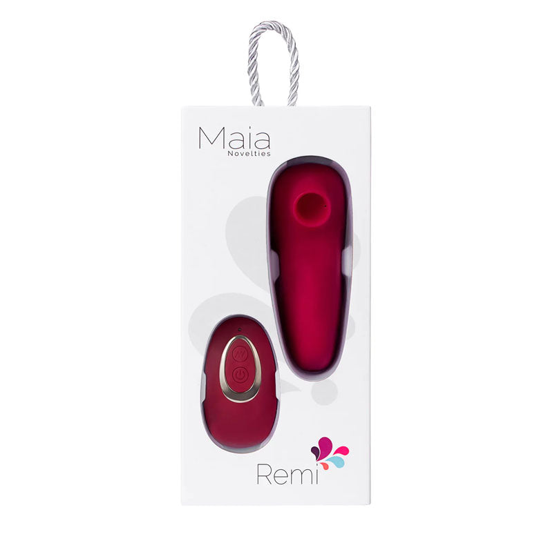 Maia Remi Red Usb Rechargeable Panty Vibe With Suction