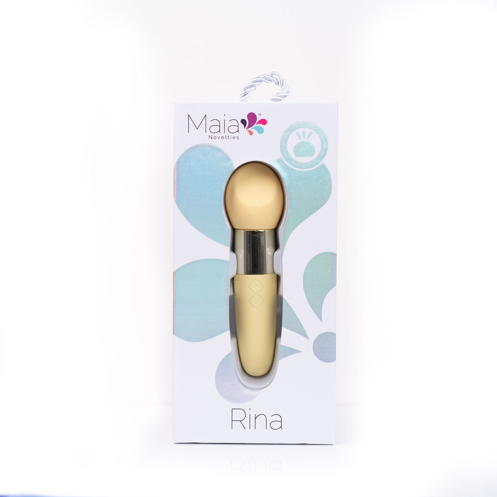 Maia Rina Yellow Yellow 13.3 Cm Usb Rechargeable Vibrator
