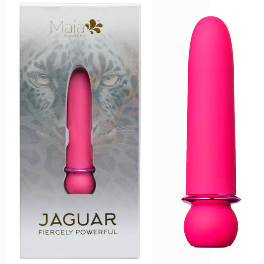 Maia Jaguar Pink Pink 10.1 Cm Usb Rechargeable Bullet