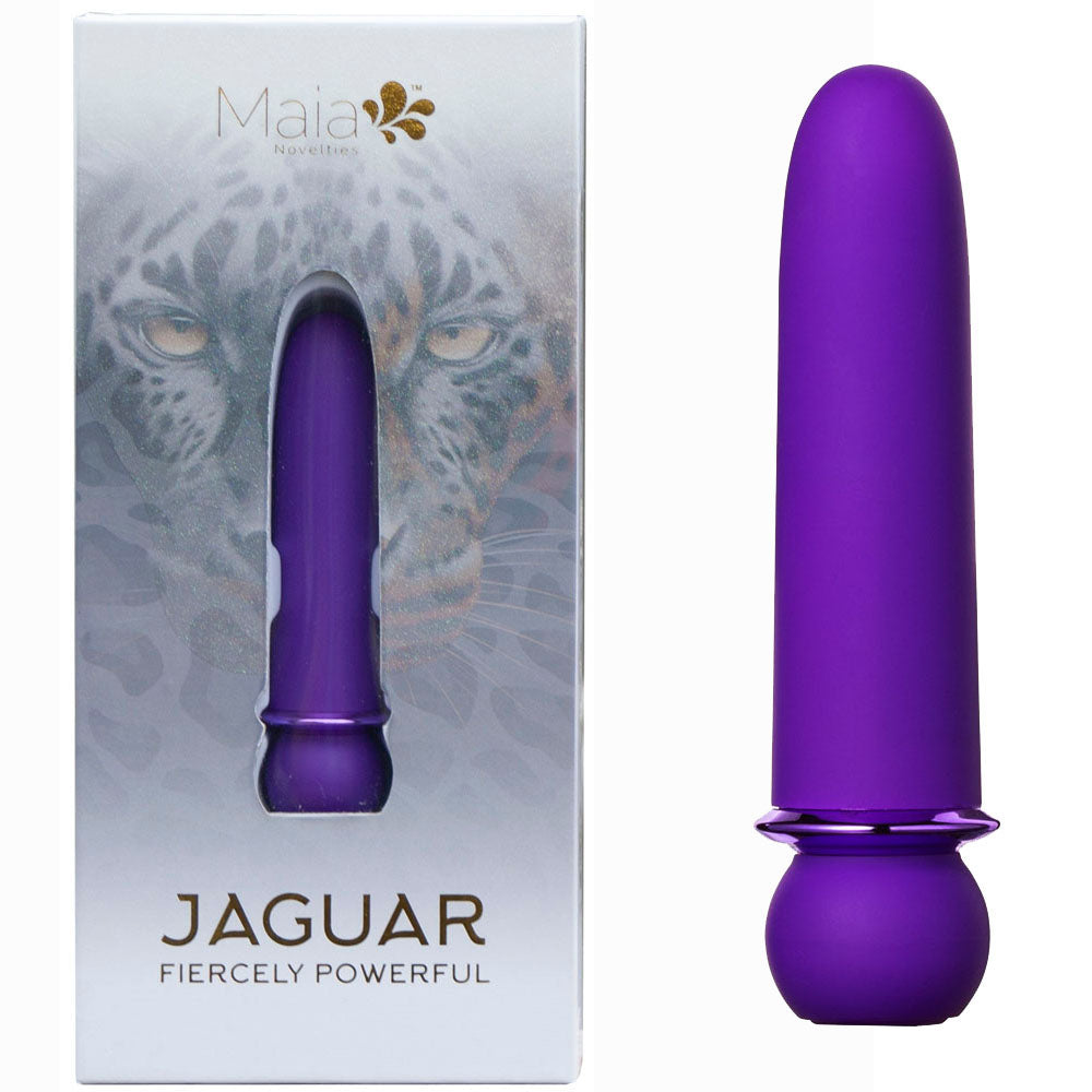 Maia Jaguar Purple Purple 10.1 Cm Usb Rechargeable Bullet