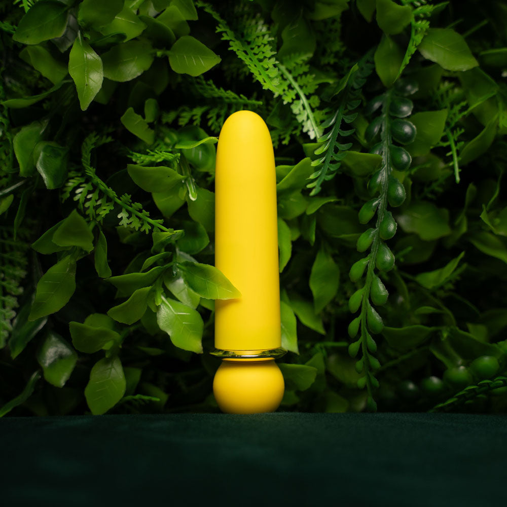 Maia Jaguar Yellow Yellow 10.1 Cm Usb Rechargeable Bullet