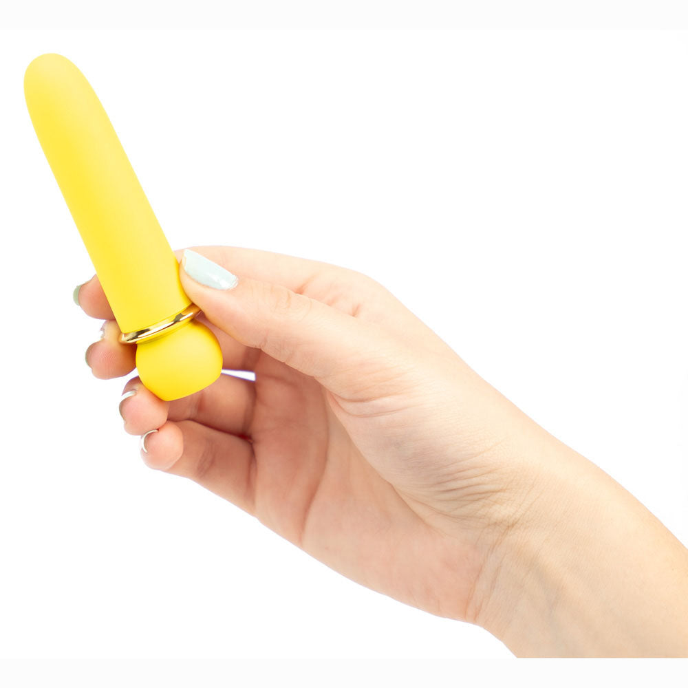Maia Jaguar Yellow Yellow 10.1 Cm Usb Rechargeable Bullet