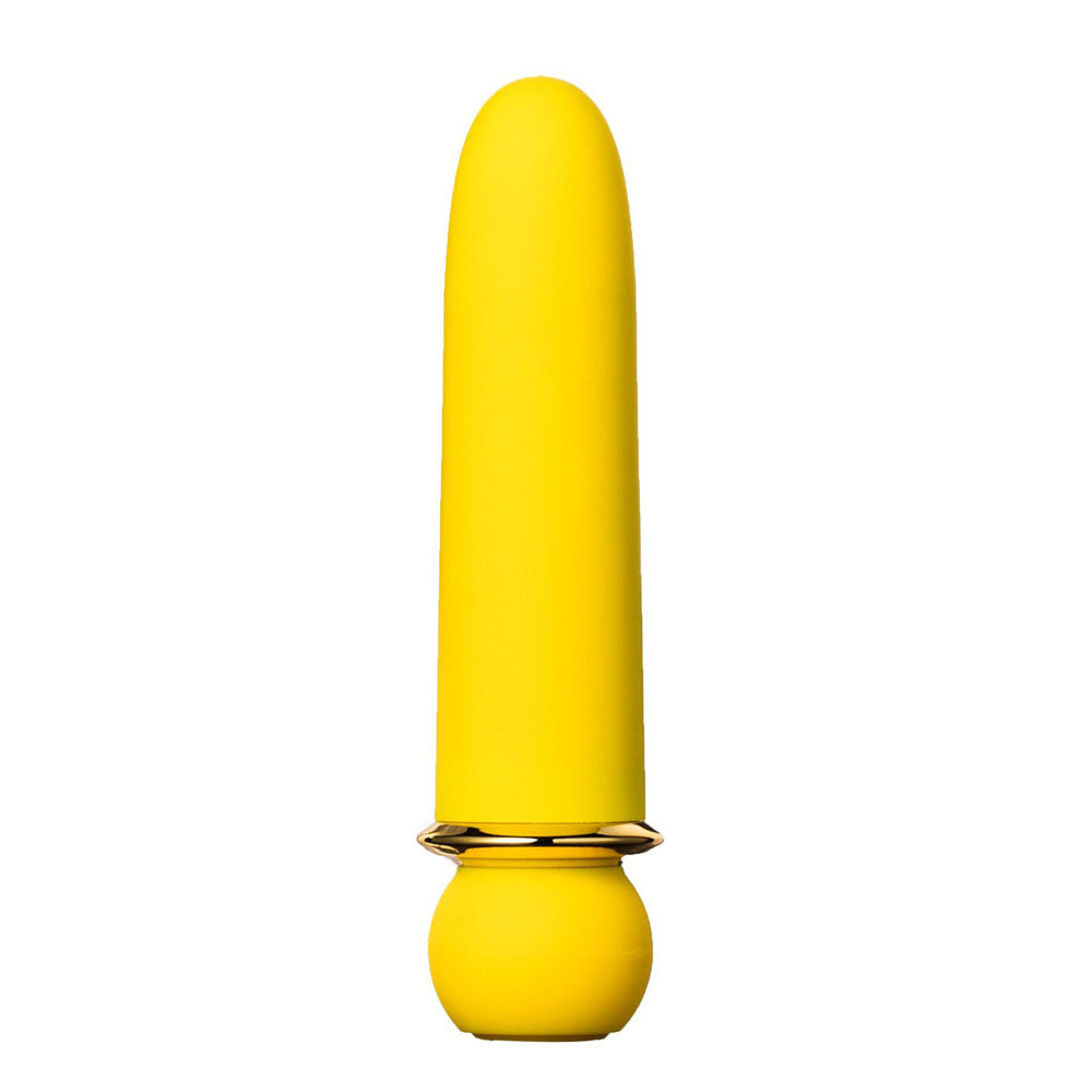 Maia Jaguar Yellow Yellow 10.1 Cm Usb Rechargeable Bullet