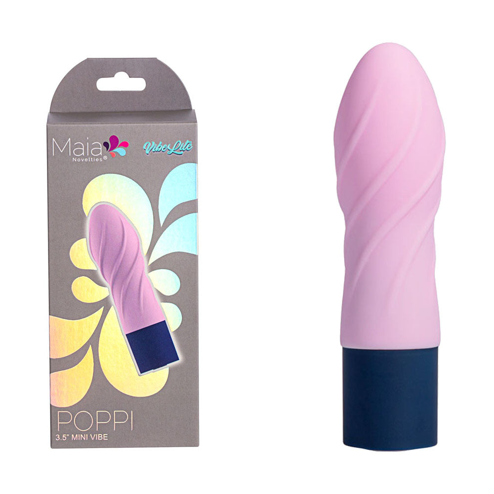 Maia Poppi Light Pink 8.9 Cm Usb Rechargeable Bullet
