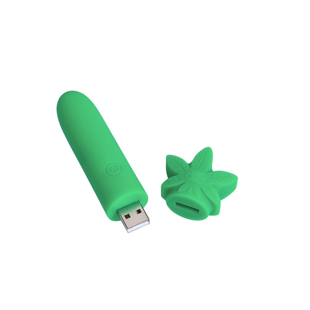 Maia Stoni 420 Green 11.1 Cm Usb Rechargeable Bullet