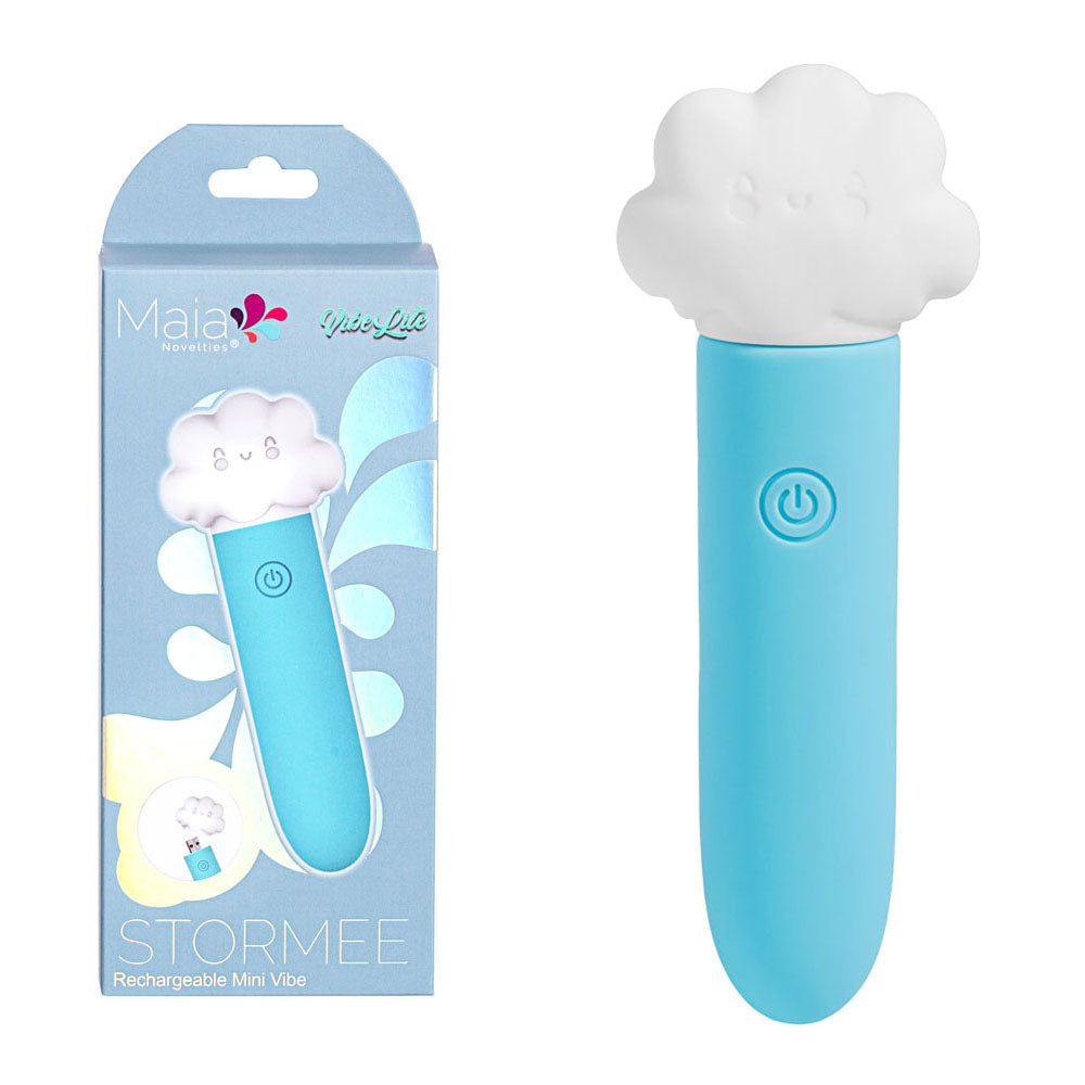 Maia Stormee Blue 11.1 Cm Usb Rechargeable Bullet