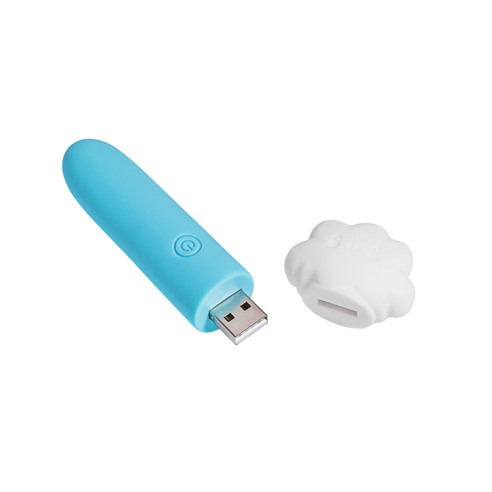 Maia Stormee Blue 11.1 Cm Usb Rechargeable Bullet