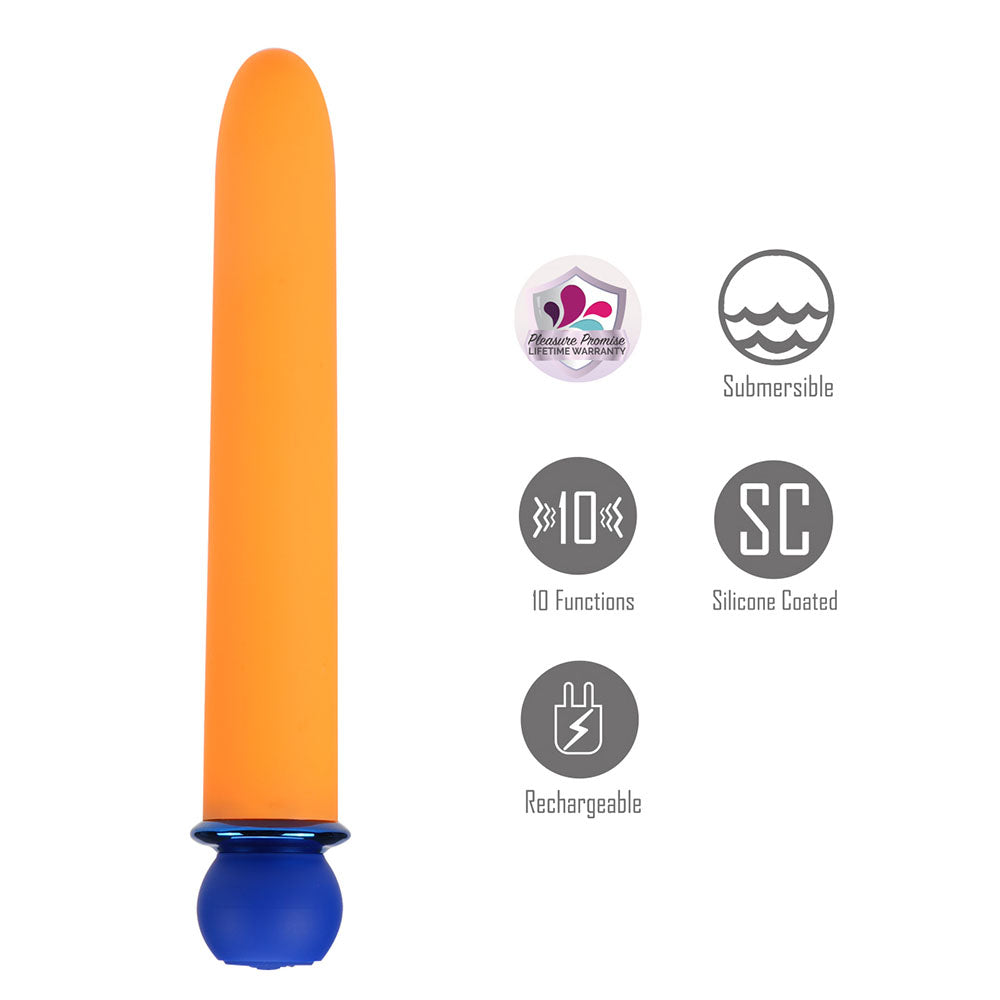 Maia Rori Orange Orange 15.2 Cm Usb Rechargeable Xl Bullet