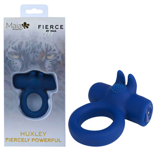 Maia Huxley Blue Blue Usb Rechargeable Strong Vibrating Cock Ring