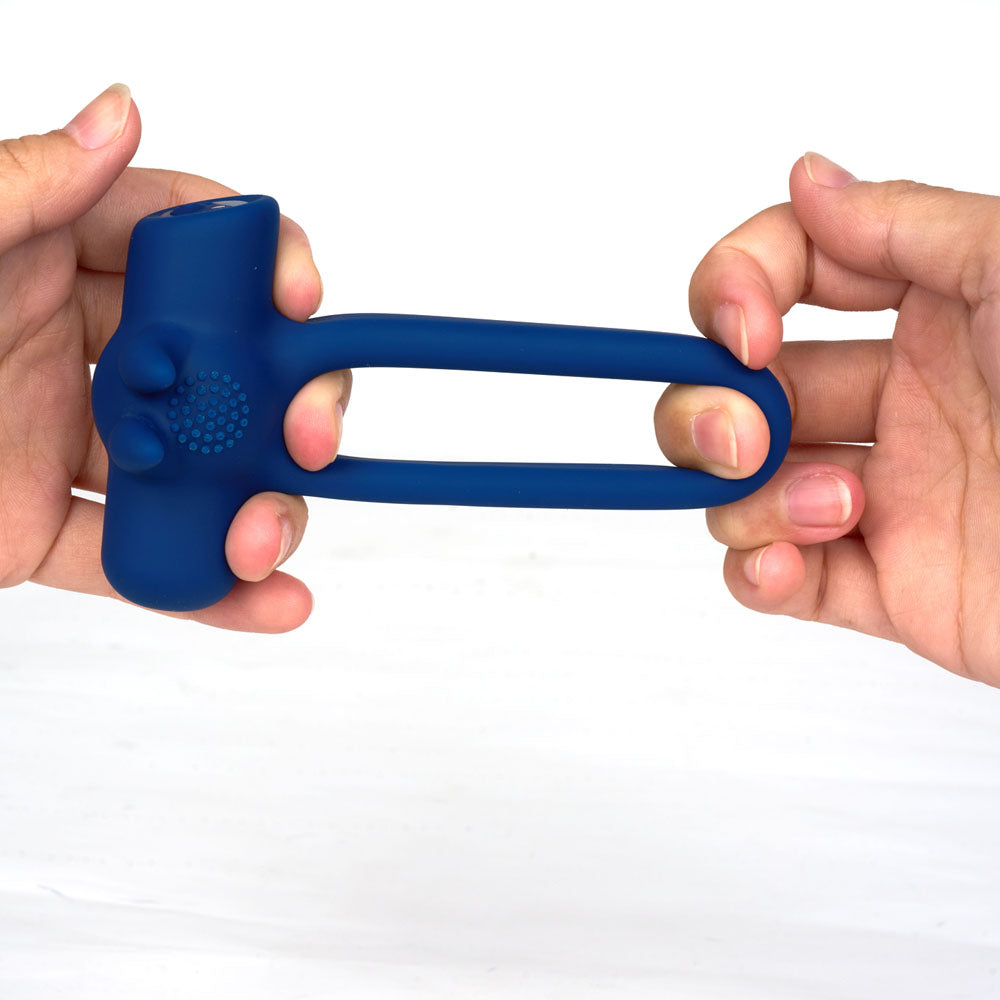 Maia Huxley Blue Blue Usb Rechargeable Strong Vibrating Cock Ring