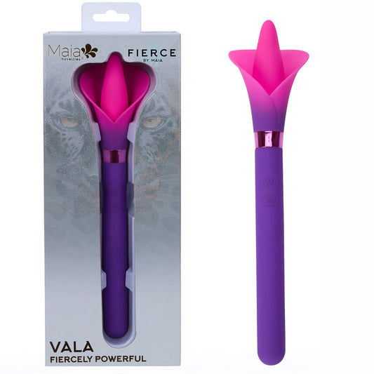 Maia Vala Purple Purple/Pink 22.2 Cm Usb Rechargeable Flower Vibrator