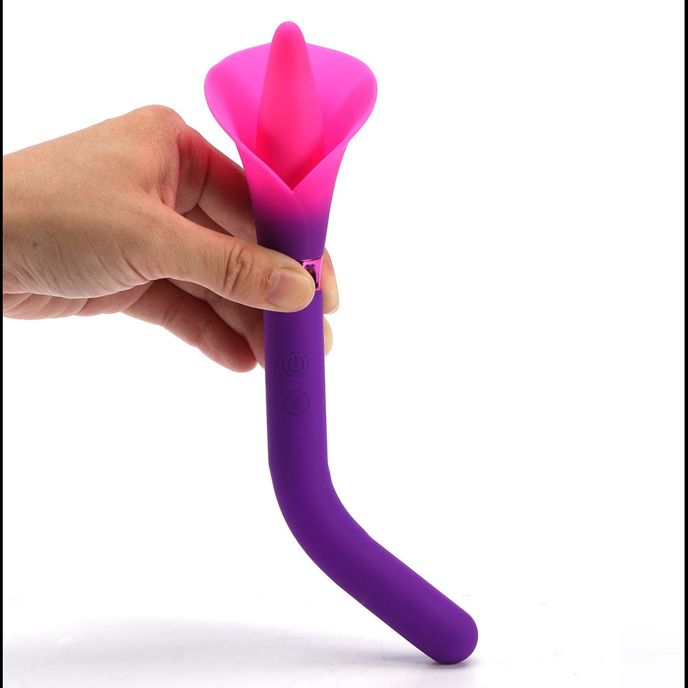 Maia Vala Purple Purple/Pink 22.2 Cm Usb Rechargeable Flower Vibrator