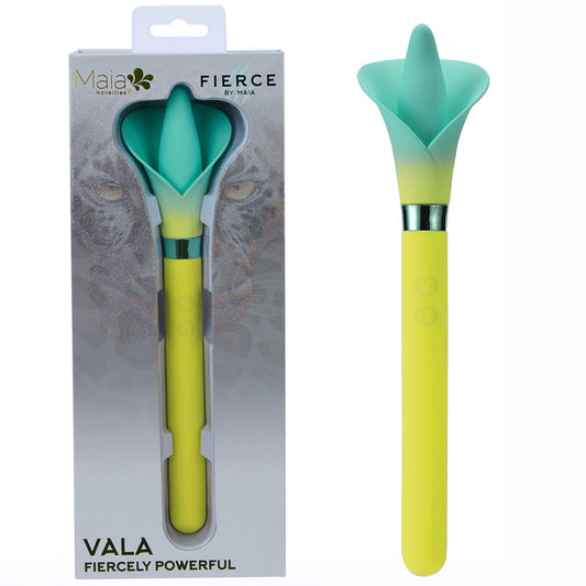 Maia Vala Yellow Yellow/Green 22.2 Cm Usb Rechargeable Flower Vibrator