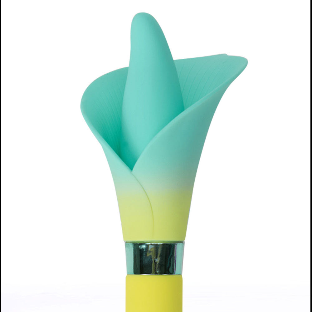 Maia Vala Yellow Yellow/Green 22.2 Cm Usb Rechargeable Flower Vibrator